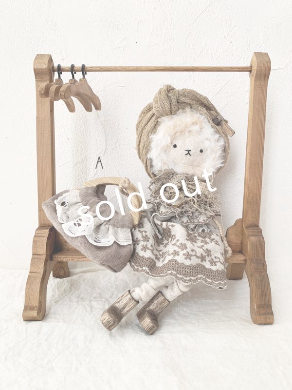 画像4: ecru-ke／ちいさな木の持ち手バッグ (4)