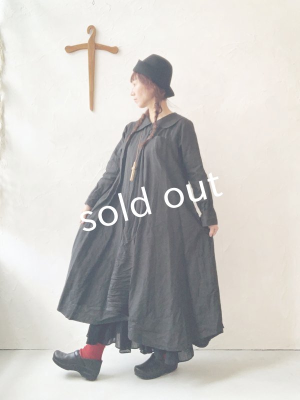 画像15: HALLELUJAH／Robe  a col claudine(1900)クロディーヌの襟のドレス・Black (15)