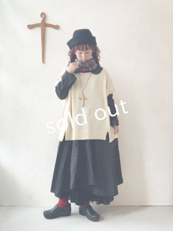 画像17: HALLELUJAH／Robe  a col claudine(1900)クロディーヌの襟のドレス・Black (17)