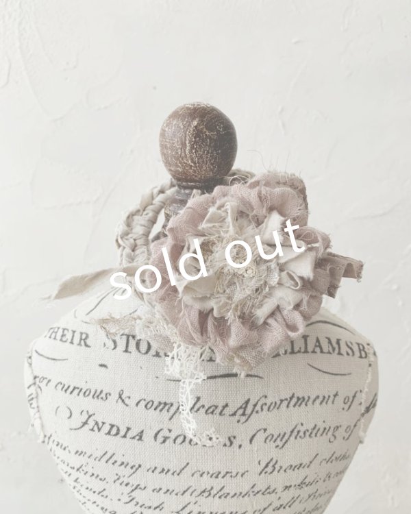 画像3: toromeco／裂き編みフラワーシュシュ (3)