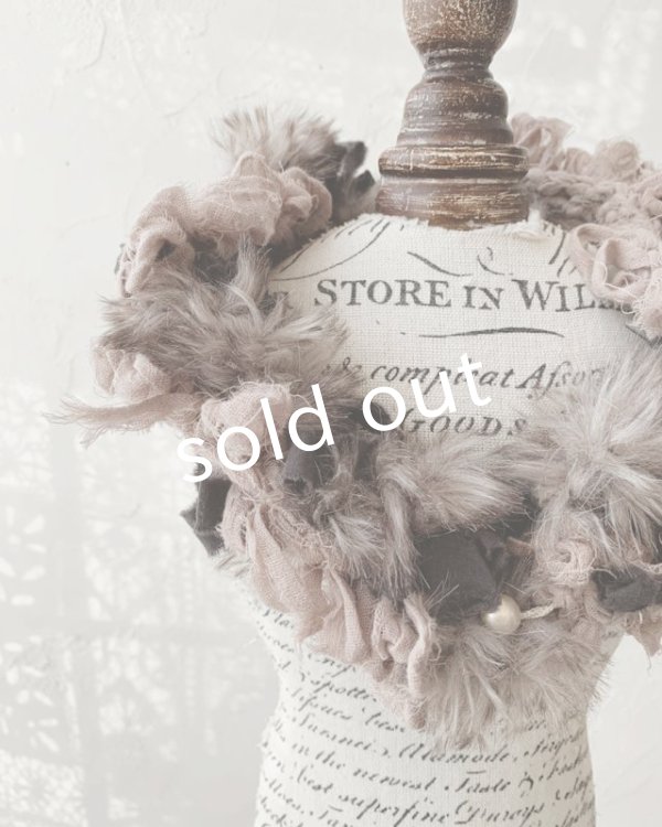 画像5: toromeco/裂き編みfurry首飾り・brown (5)