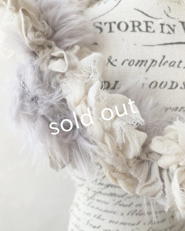 画像5: toromeco／裂き編みfurry首飾り・greige (5)