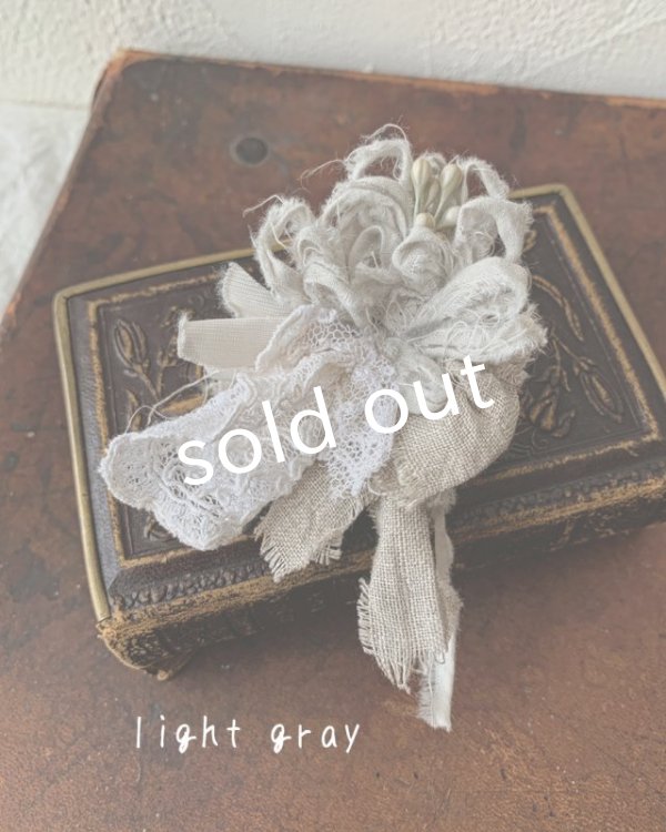 画像5: toromeco／裂き編みフラワーのポニーフック (5)