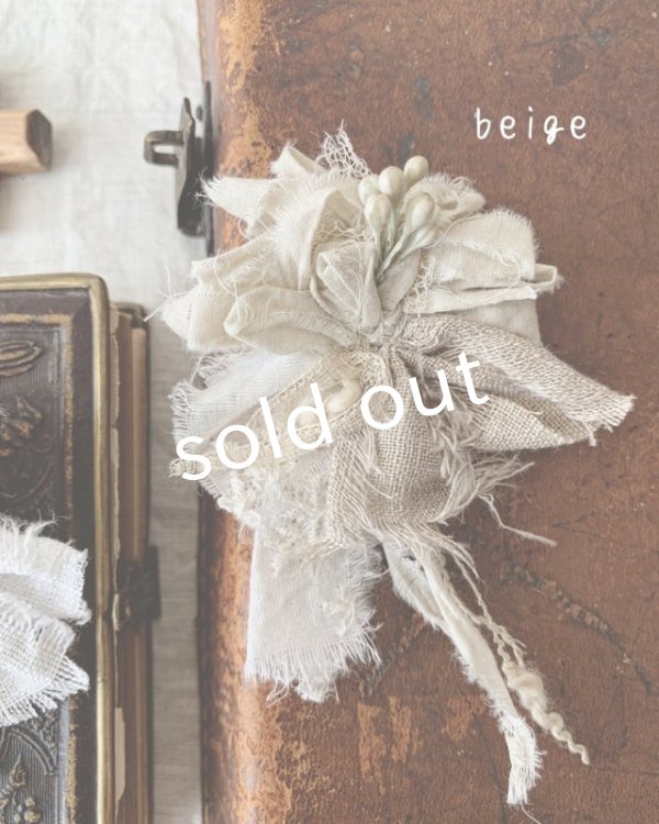 画像5: toromeco／裂き編みコサージュichirin (5)