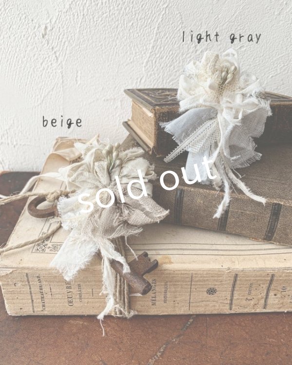 画像2: toromeco／裂き編みコサージュichirin (2)