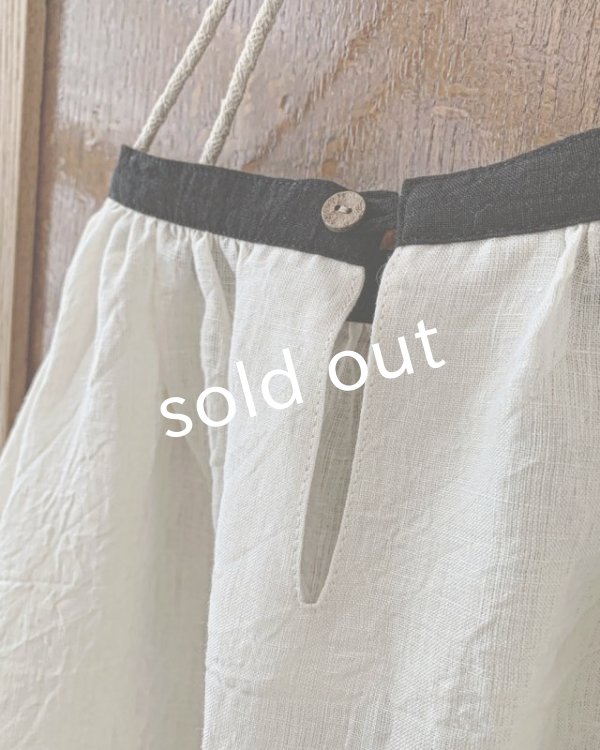 画像9: MARCHE' DE SOEUR／チャーチカフスブラウス・エクリュ×黒 (9)