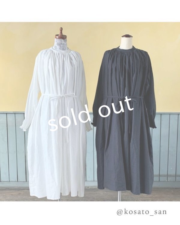 画像3: kosatofuku／シャーリングギャザーのドレス (3)
