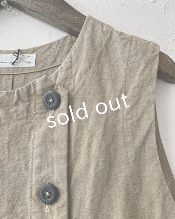 画像4: je suis comme je suis/「佇む」オールインワン・カーキベージュ (4)