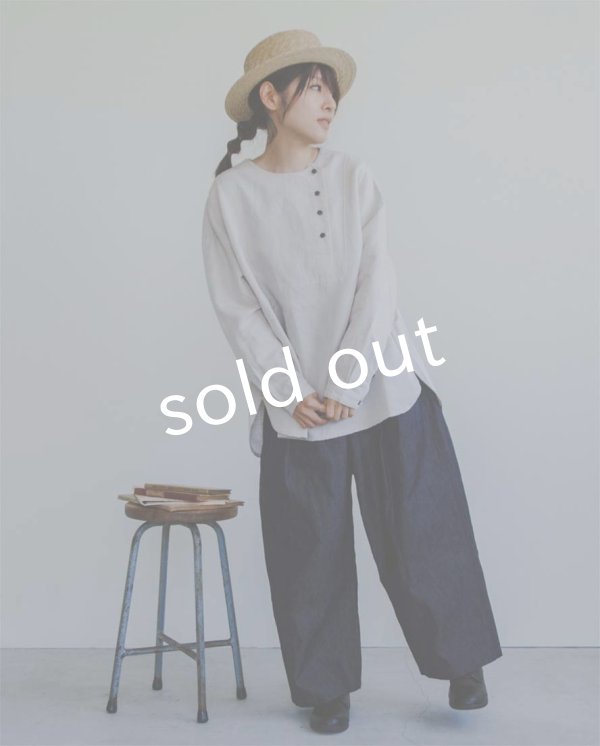 画像10: je suis comme je suis/「佇む」プルオーバーシャツ・アンティークミルクホワイト (10)