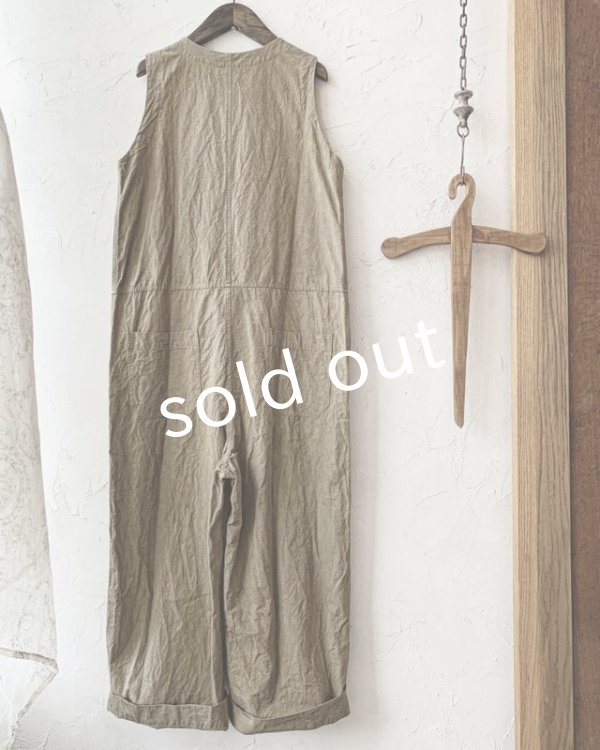 画像7: je suis comme je suis/「佇む」オールインワン・カーキベージュ (7)