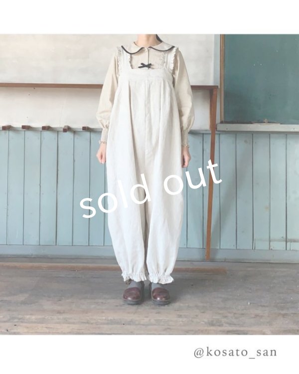 画像3: kosatofuku／フリルショルダーサロペットパンツ (3)