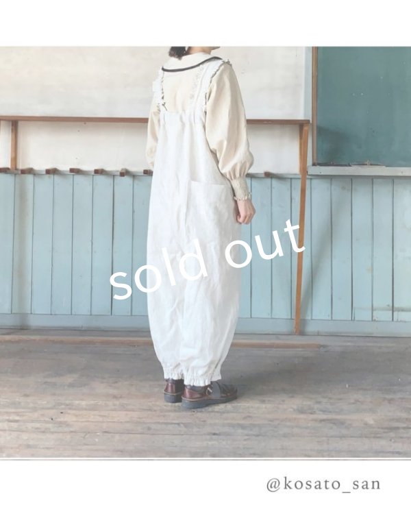 画像4: kosatofuku／フリルショルダーサロペットパンツ (4)