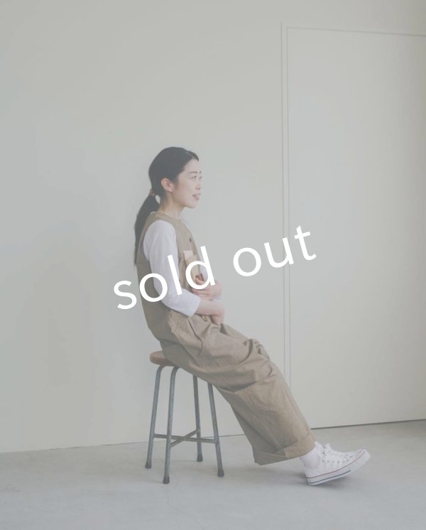 画像11: je suis comme je suis/「佇む」オールインワン・カーキベージュ (11)