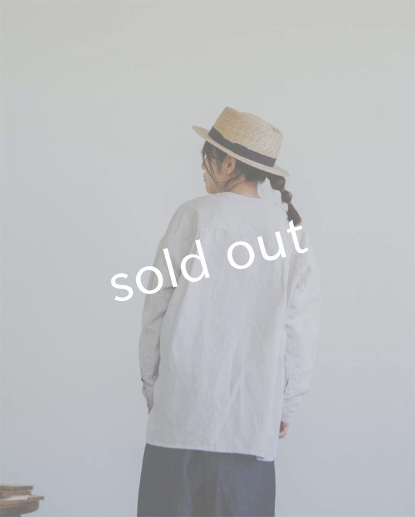 画像11: je suis comme je suis/「佇む」プルオーバーシャツ・アンティークミルクホワイト (11)