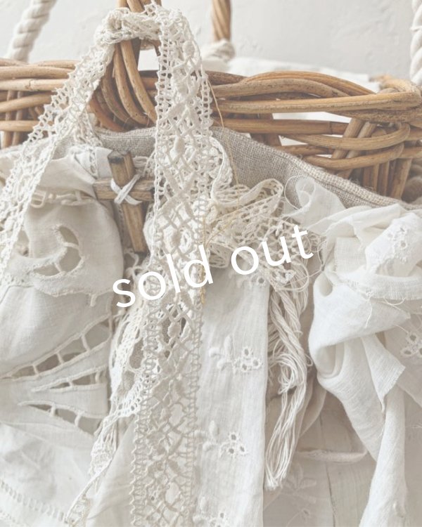 画像4: pollenbienco／アンティークレースと十字架のショルダーバスケット (4)