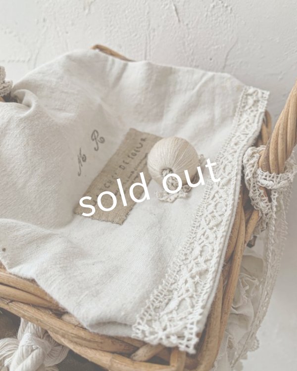 画像10: pollenbienco／アンティークレースと十字架のショルダーバスケット (10)