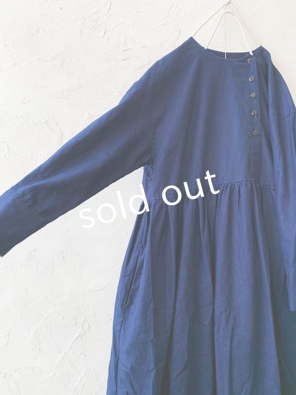 画像7: je suis comme je suis/「佇む」ワンピース・インディゴ (7)