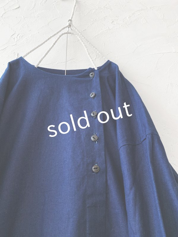 画像4: je suis comme je suis/「佇む」ワンピース・インディゴ (4)
