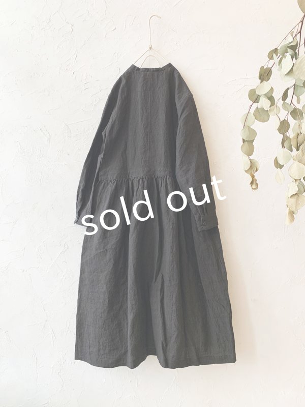 画像7: je suis comme je suis/ダブルボタンドレス・ブラック (7)