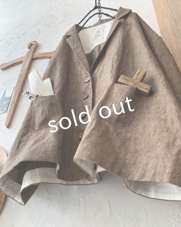 画像5: MARCHE' DE SOEUR／ハックルベリージャケット・チョコブラウニー (5)