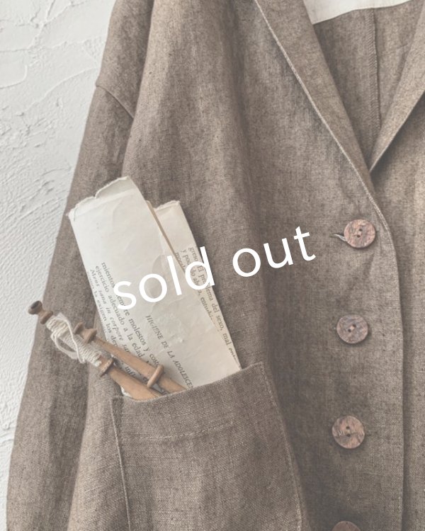 画像4: MARCHE' DE SOEUR／ハックルベリージャケット・チョコブラウニー (4)