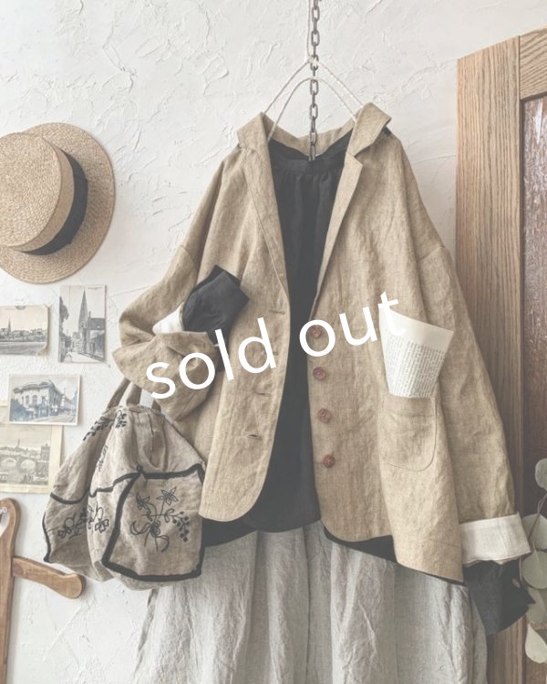 画像2: MARCHE' DE SOEUR／ハックルベリージャケット・ヘーゼルナッツ (2)