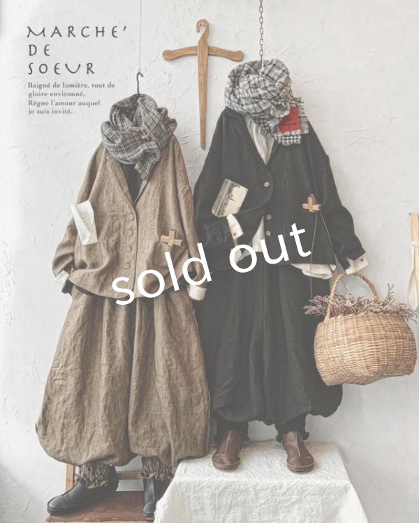 画像7: MARCHE' DE SOEUR／ハックルベリージャケット・黒 (7)