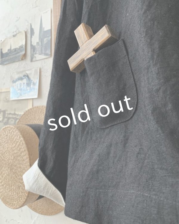 画像6: MARCHE' DE SOEUR／ハックルベリージャケット・黒 (6)