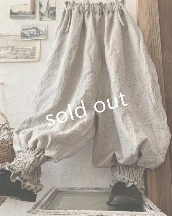 画像4: MARCHE' DE SOEUR/ピエロパンツ・生成り (4)