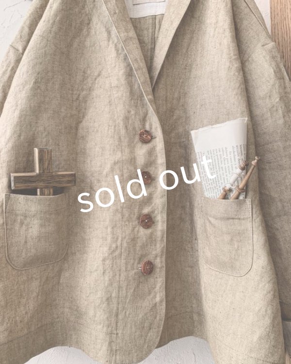 画像5: MARCHE' DE SOEUR／ハックルベリージャケット・ヘーゼルナッツ (5)