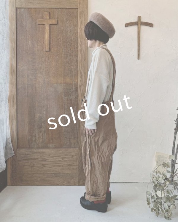 画像8: MARCHE' DE SOEUR／サスペンダーパンツ・ブラウンカーキ (8)