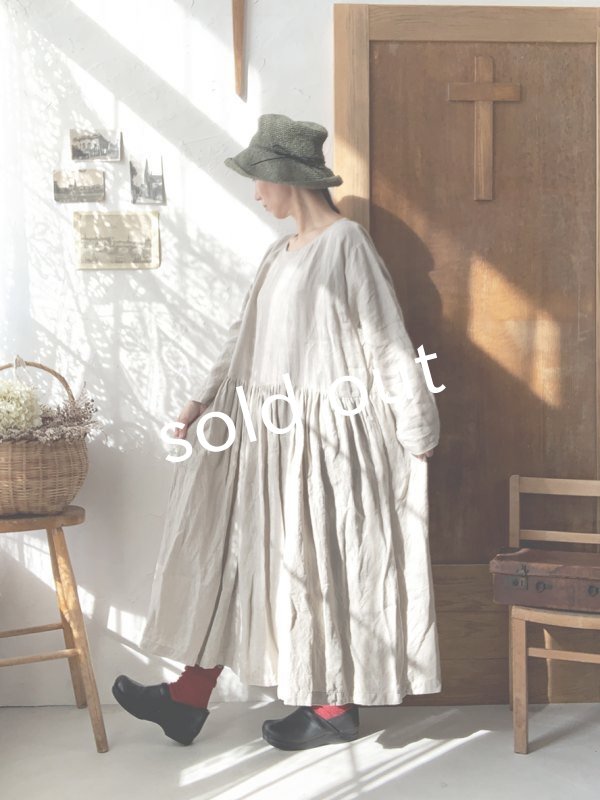 画像4: Avenue／シンプル襟ギャザーワンピース (4)