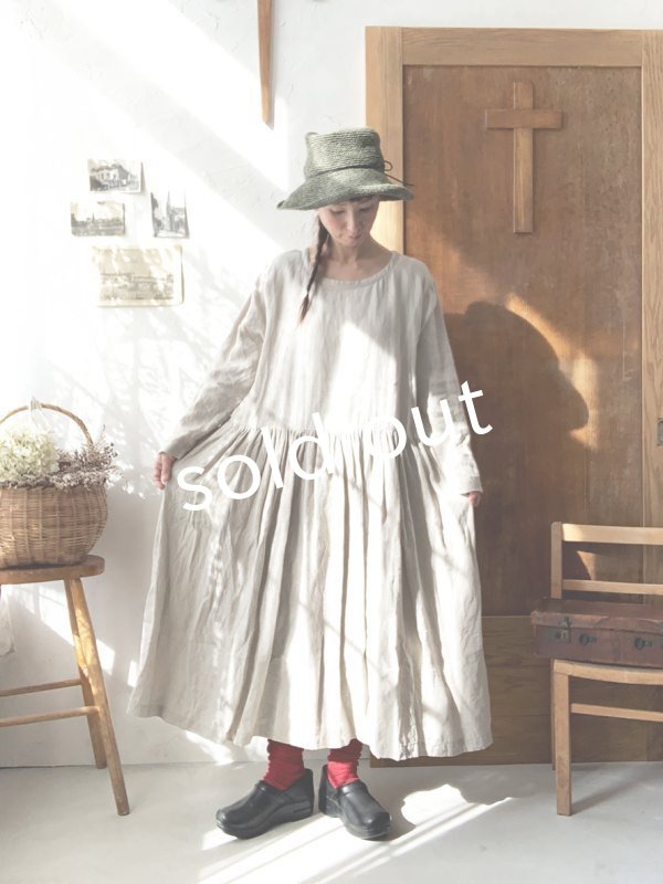 画像3: Avenue／シンプル襟ギャザーワンピース (3)