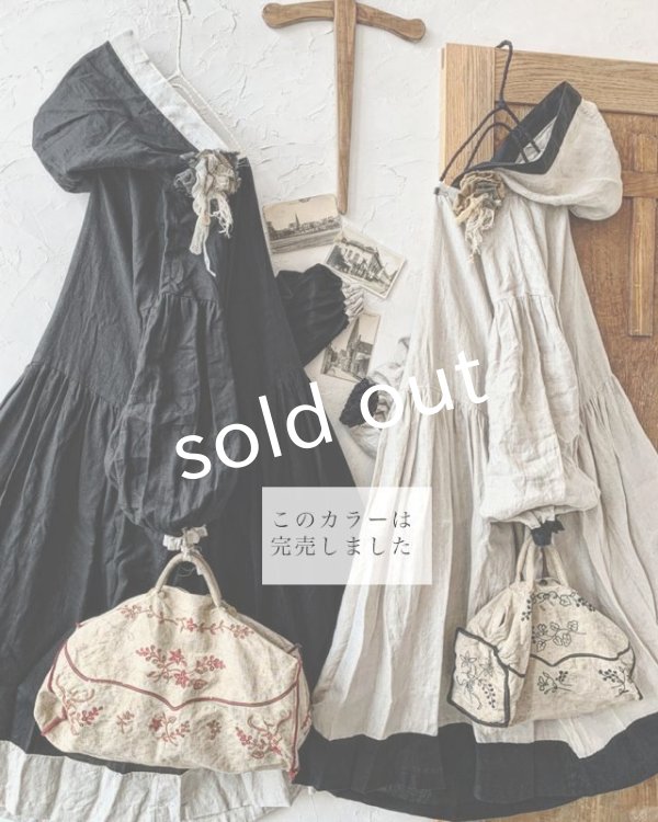 画像11: 【次回3月下旬入荷予定】Avenue／フード付きギャザーワンピース (11)