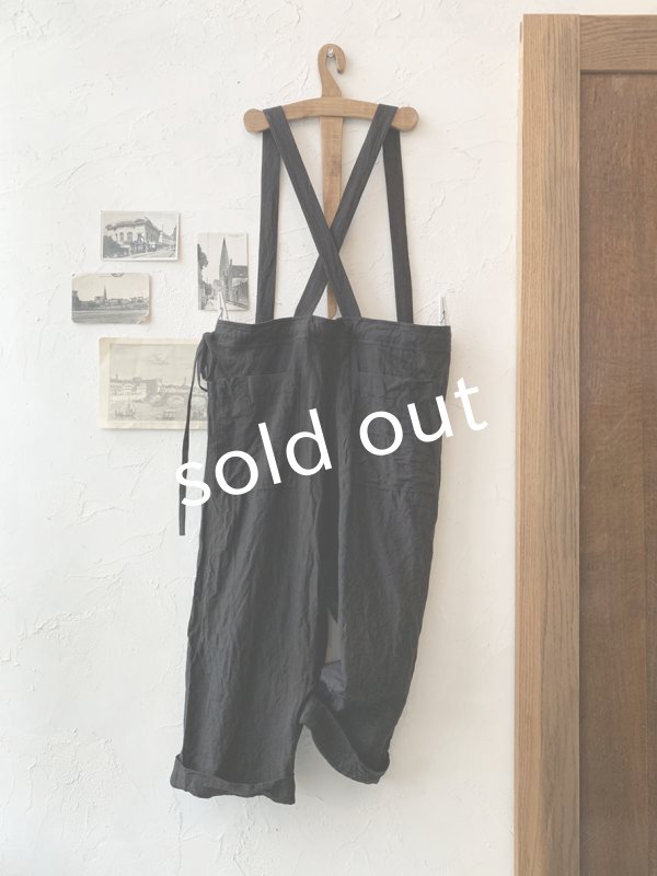 画像5: MARCHE' DE SOEUR／サスペンダーパンツ・黒 (5)