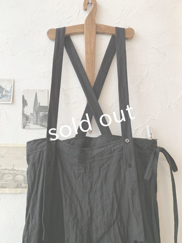 MARCHE'DE SOEUR タブリエ.王様パンツ2点セット　新品 MARCHE' DE SOEUR／ピエロパンツ・黒 - MARCHE' DE SOEUR