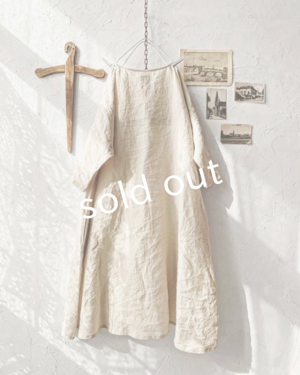 画像7: MARCHE' DE SOEUR／レース付きフレンチワンピース・アンティークミルク (7)