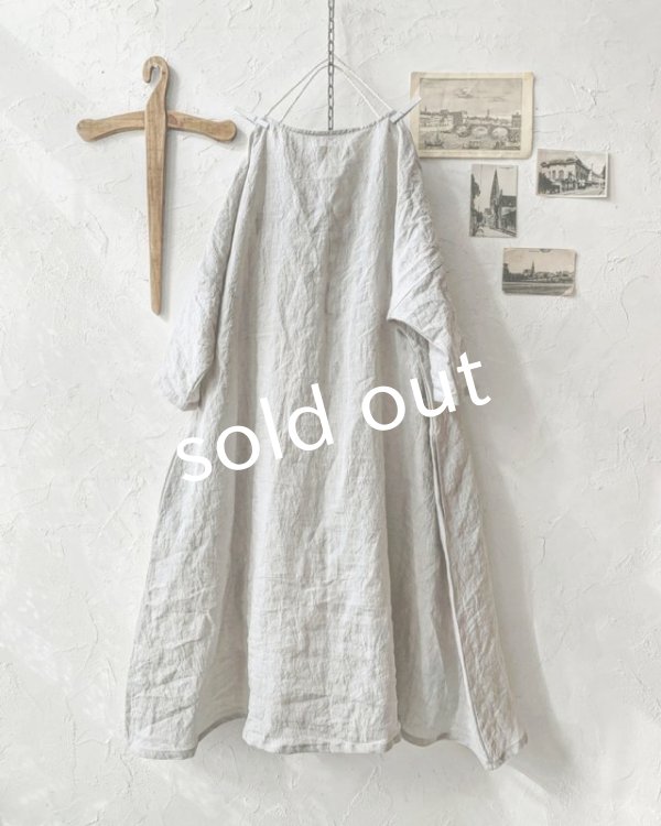 画像7: MARCHE' DE SOEUR／レース付きフレンチワンピース・アンティークグレー (7)