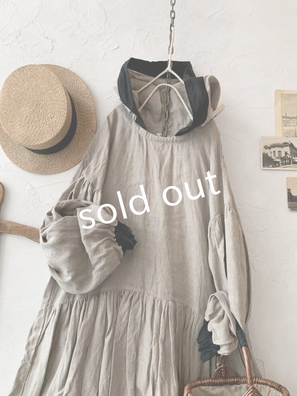 画像6: Avenue/フード付きギャザーワンピース (6)