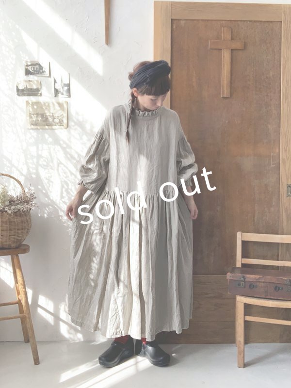 画像11: Avenue／フリル襟ギャザーワンピース (11)