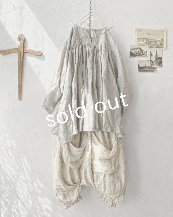 画像9: MARCHE' DE SOEUR／教会のチュニック・アンティークグレー (9)