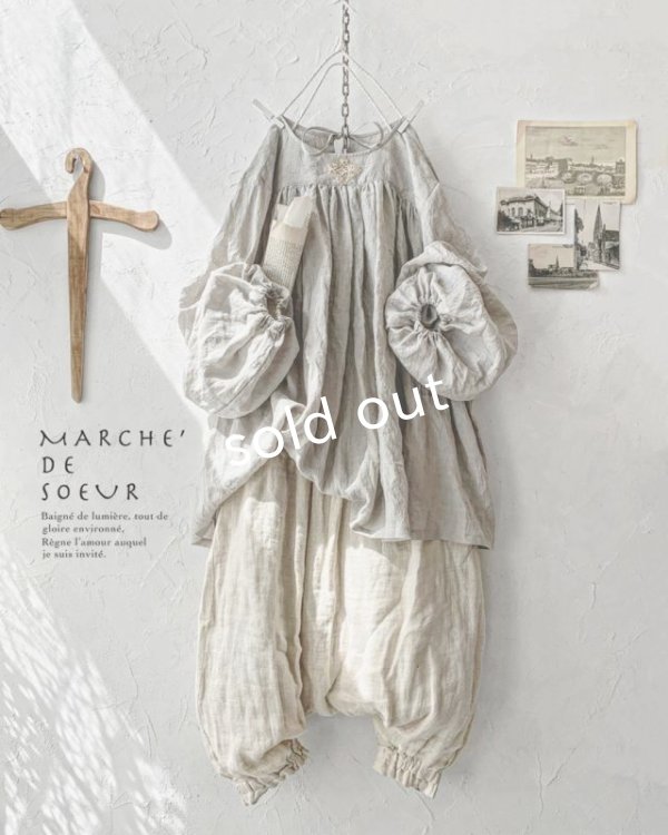 画像1: MARCHE' DE SOEUR／教会のチュニック・アンティークグレー (1)