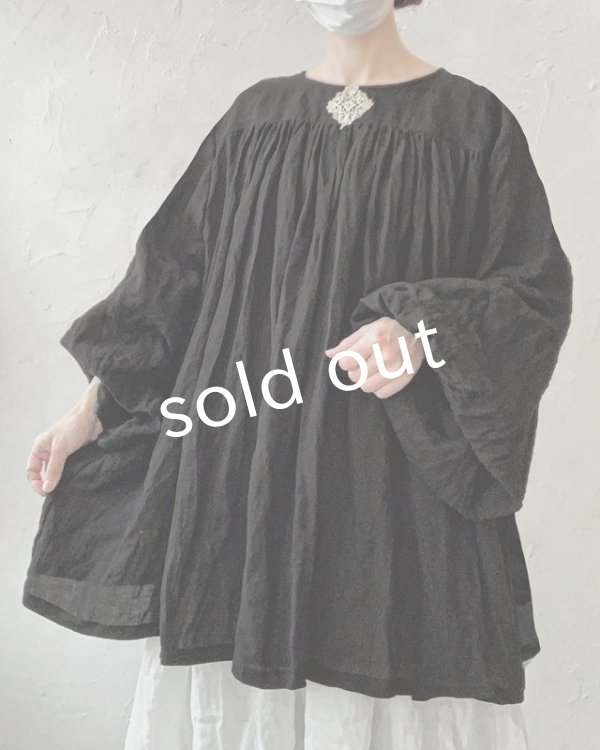 画像15: MARCHE' DE SOEUR／教会のチュニック・アンティークグレー (15)