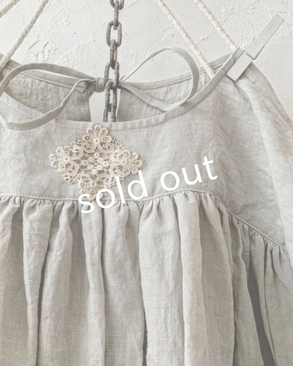 画像3: MARCHE' DE SOEUR／教会のチュニック・アンティークグレー (3)