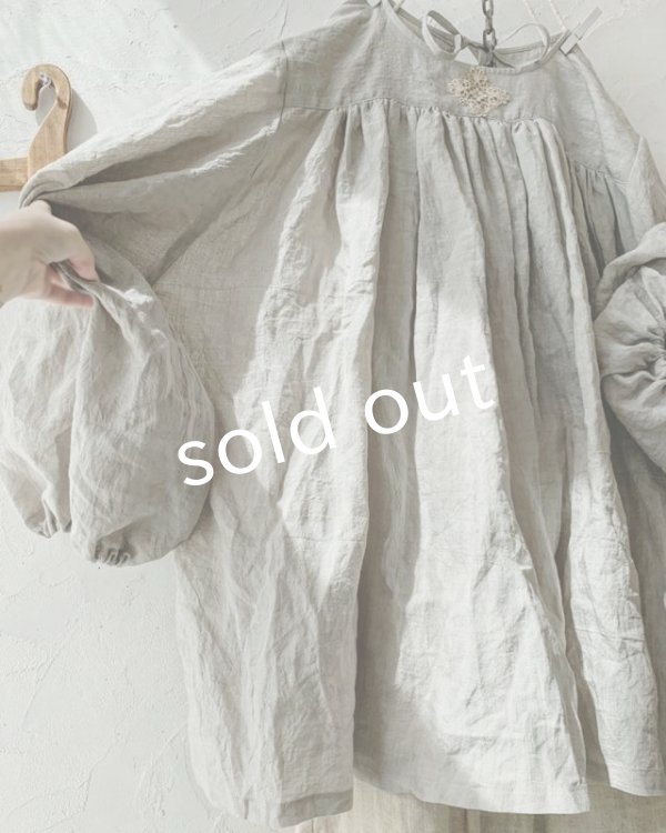 画像7: MARCHE' DE SOEUR／教会のチュニック・アンティークグレー (7)