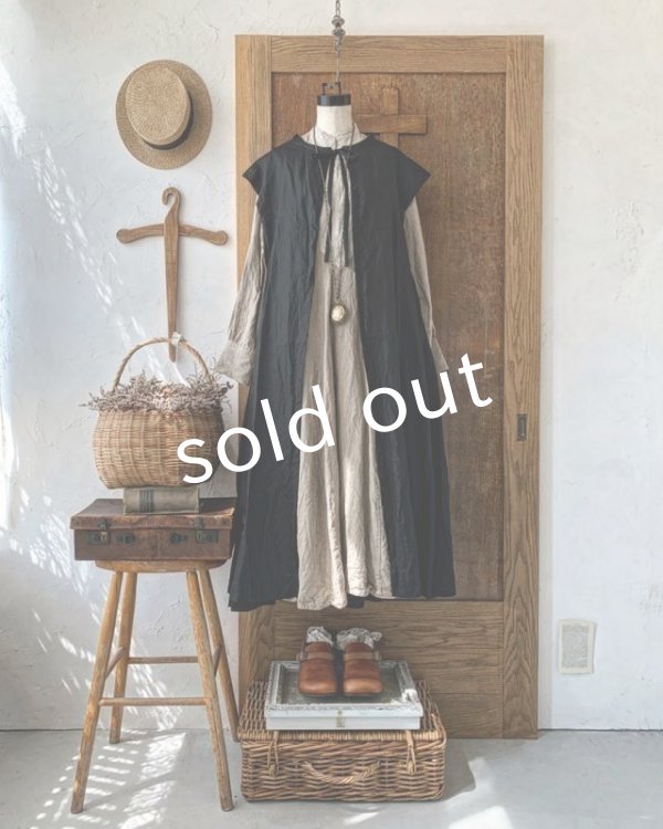 画像2: HALLELUJAH／Gilet Amish アーミッシュジレ・black (2)