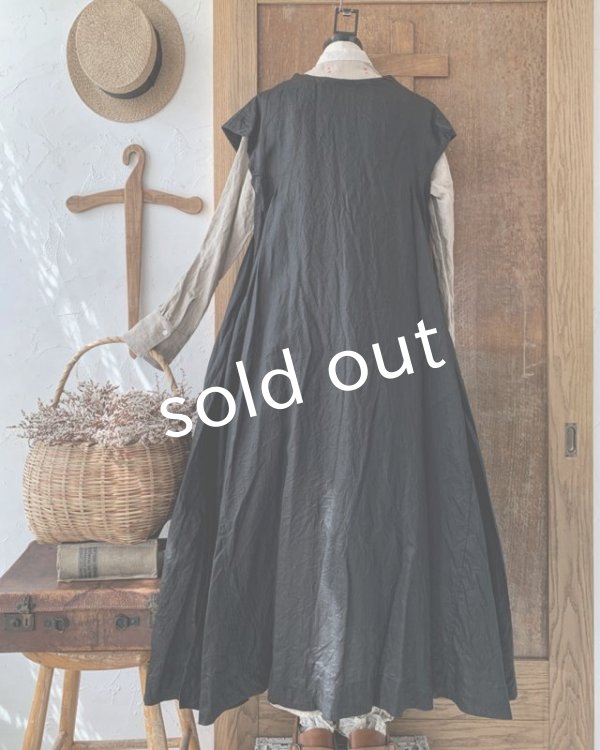 画像6: HALLELUJAH／Gilet Amish アーミッシュジレ・black (6)