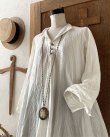 画像3: HALLELUJAH／Robe de femme de chambre 小間使いローブ衿付・off white (3)