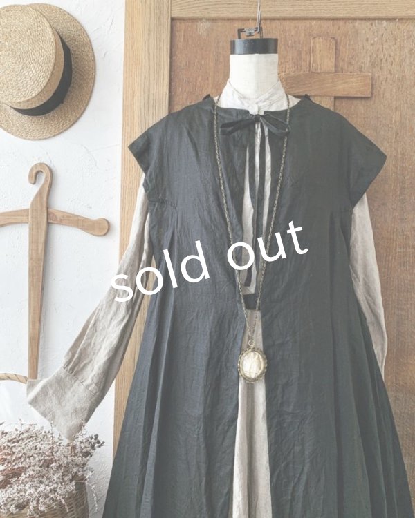 画像4: HALLELUJAH／Gilet Amish アーミッシュジレ・black (4)