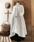 画像2: HALLELUJAH／Robe de femme de chambre 小間使いローブ衿付・off white (2)